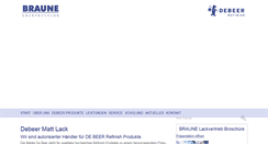 Desktop Screenshot of braune-lackvertrieb.de